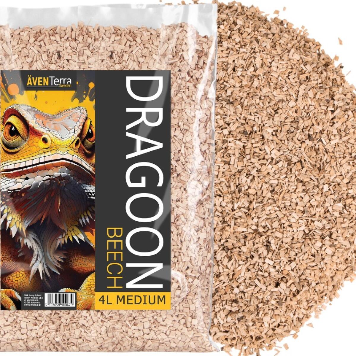 Натуральна деревна підстилка Aventerra DRAGOON Beech Medium 4л для рептилій, павуків і гризунів