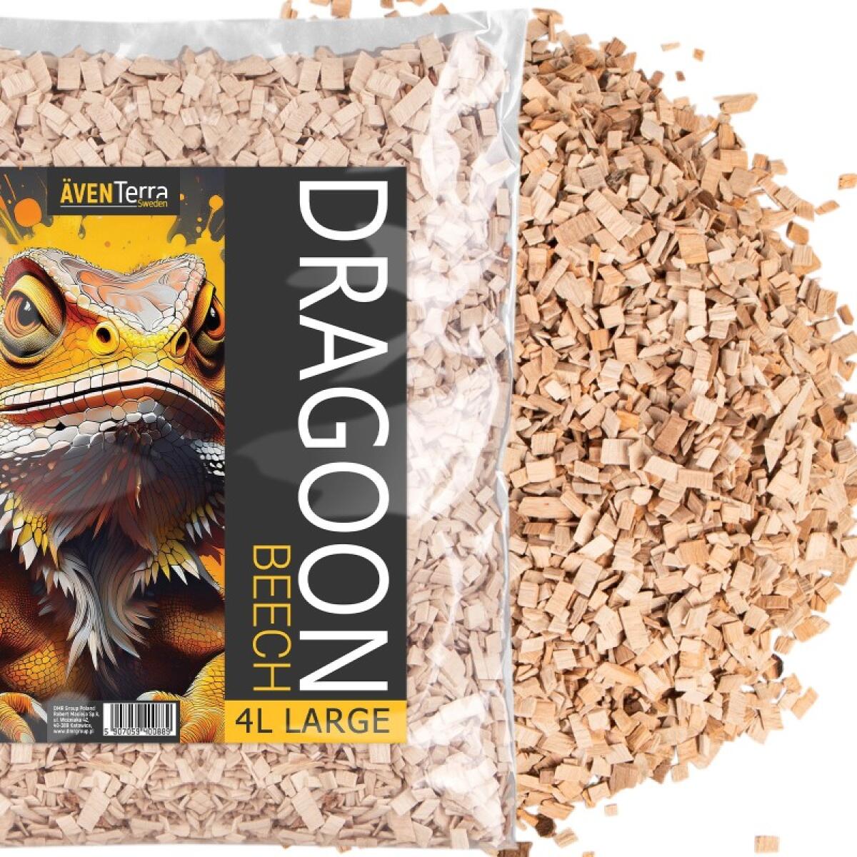 Натуральна деревна підстилка Aventerra DRAGOON Beech Large 4л для рептилій, павуків і гризунів