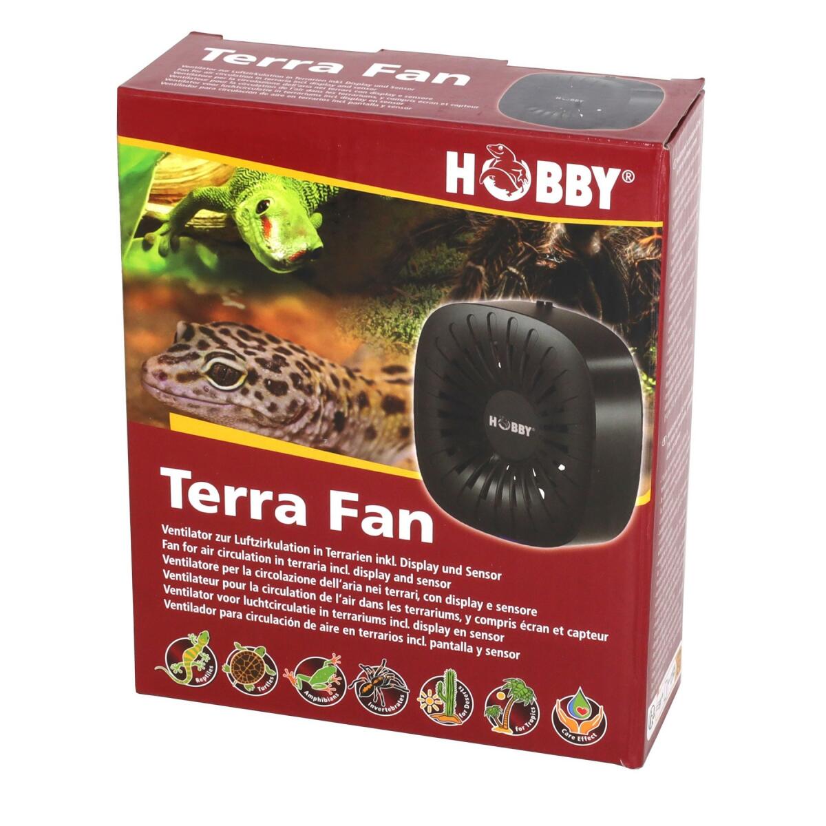 Вентилятор для террариума Hobby Terra Fan (37130) с дисплеем и датчиком температуры и влажности