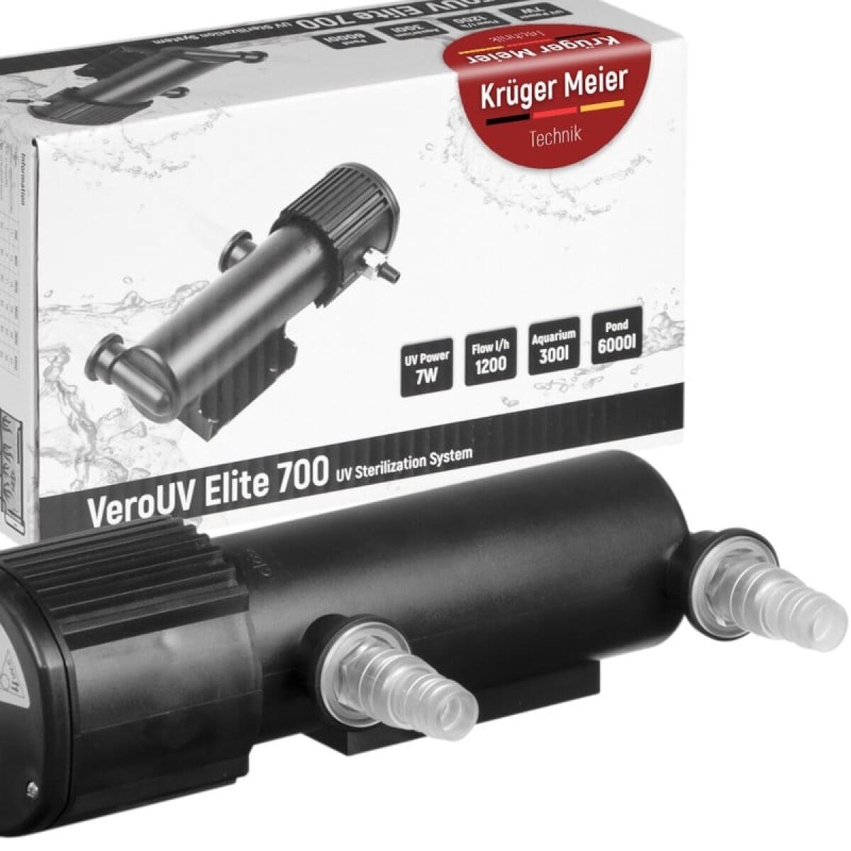 Стерилизатор Kruger Meier VeroUV Elite 700 7W для аквариумов до 300 л и прудов до 6000 л