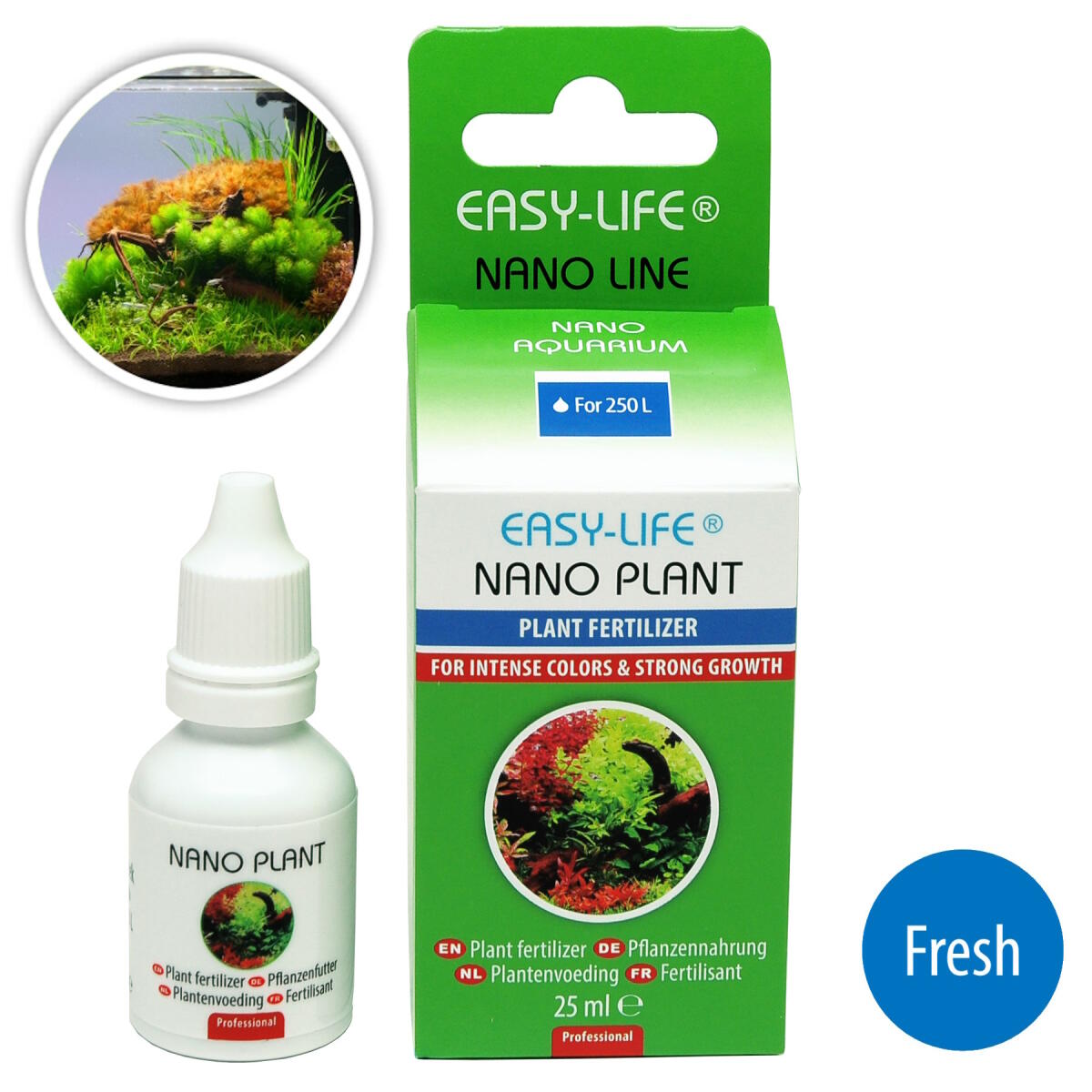 Концентроване добриво без нітратів і фосфатів Easy-Life Nano Plant 25мл (NAP0025) для нано-акваріумів