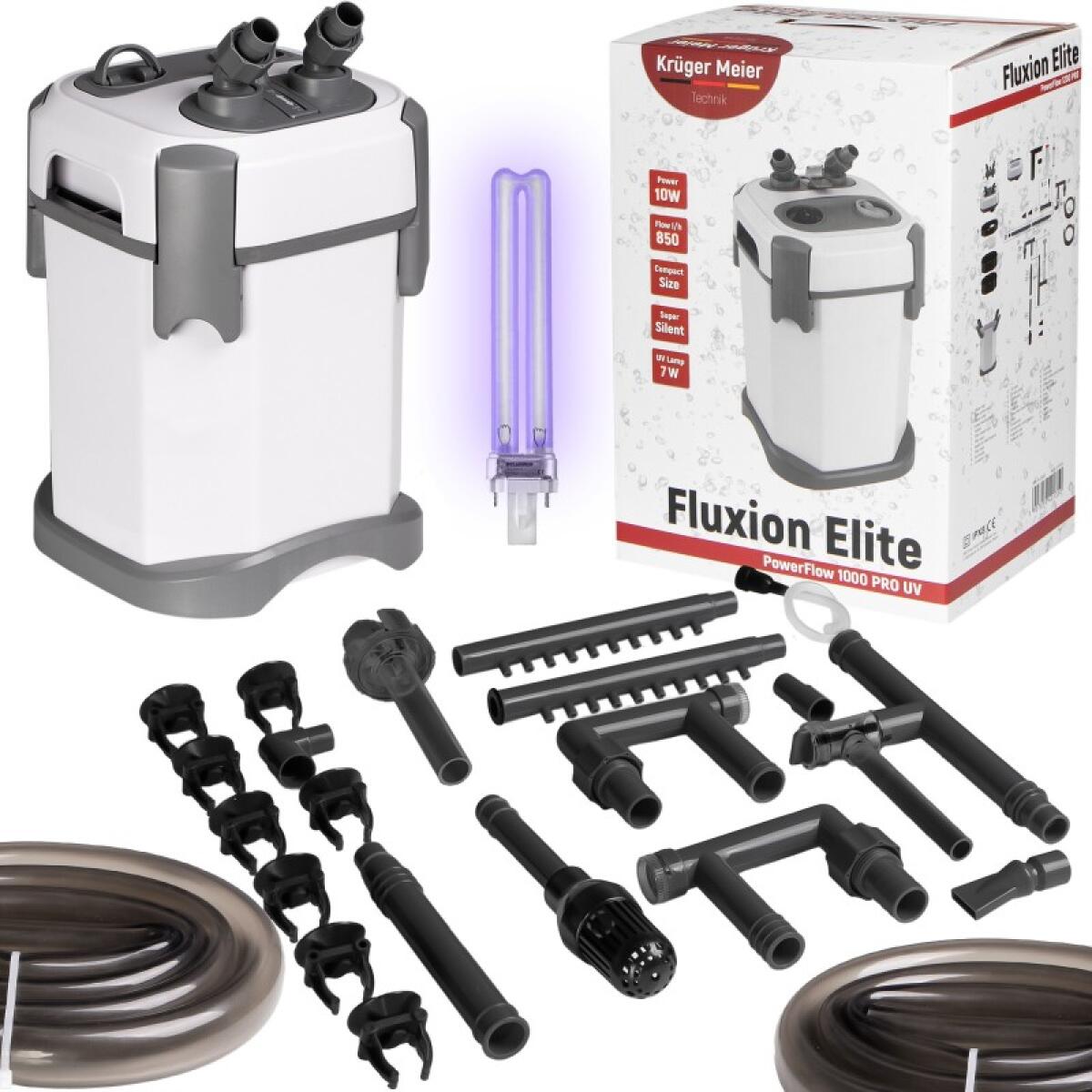 Зовнішній фільтр Kruger Meier Fluxion Elite 1000 UVC PRO для акваріумів 80-180 літрів