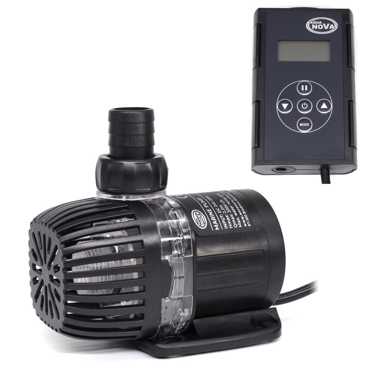 Циркуляційний насос Aqua Nova NXM-2000 2000 л/г з контролером і Wi-Fi для акваріума