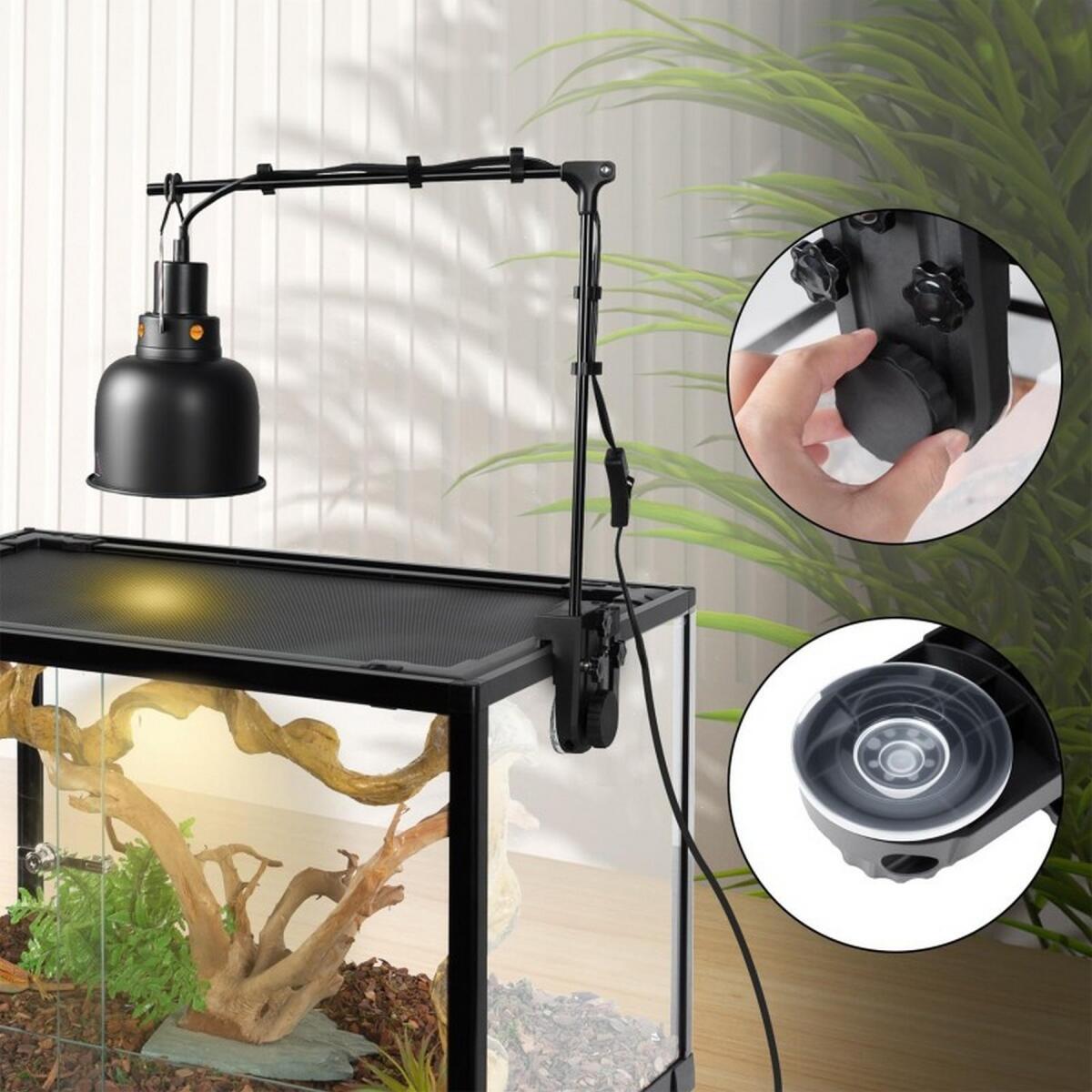 Тримач для ламп Repti-Zoo Dual Light Bracket LH023D подвійний кронштейн для тераріуму 360°