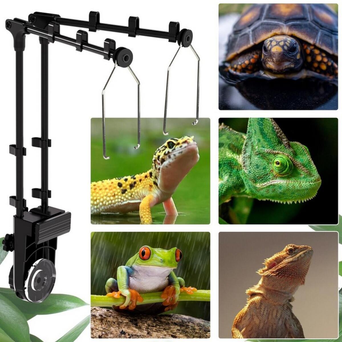 Тримач для ламп Repti-Zoo Dual Light Bracket LH023D подвійний кронштейн для тераріуму 360°