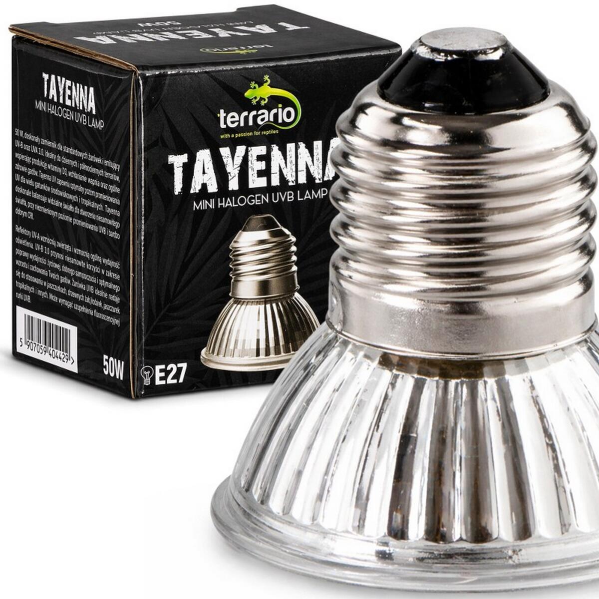 Лампа для тераріуму Terrario Tayenna 50W UVB 3.0 E27 для тропічних рептилій та амфібій