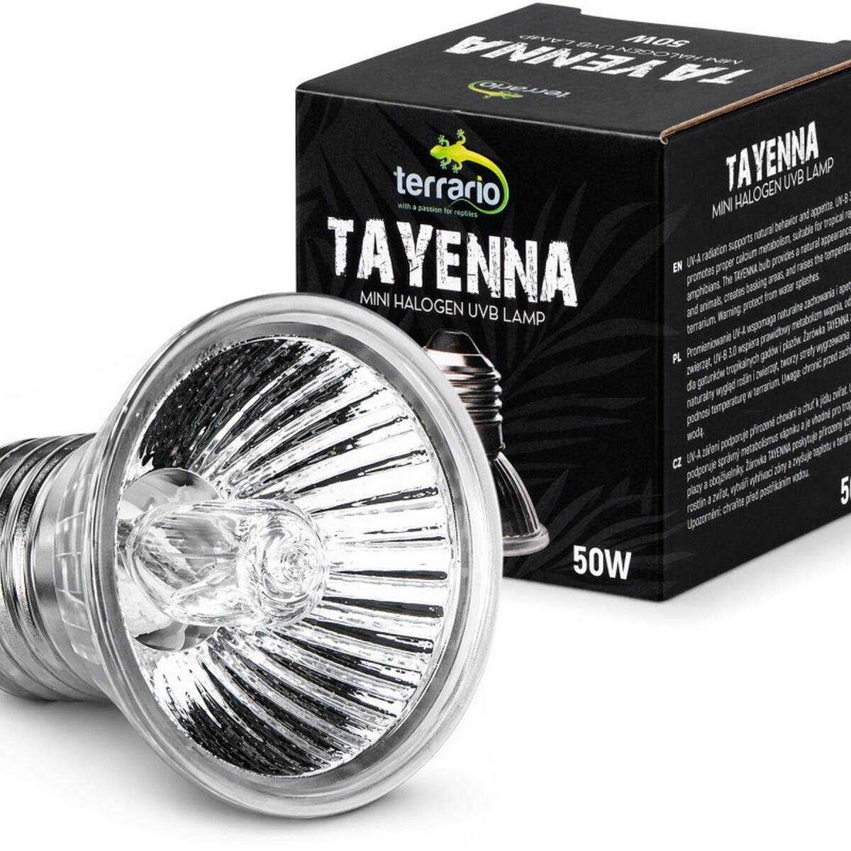 Лампа для тераріуму Terrario Tayenna 50W UVB 3.0 E27 для тропічних рептилій та амфібій