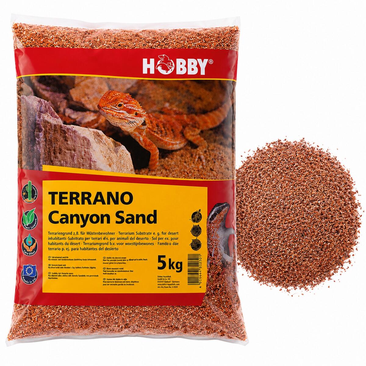 Пісок натуральний Hobby Terrano Canyon Sand 5 кг 0,4-0,85 мм для пустельного тераріуму (33224)