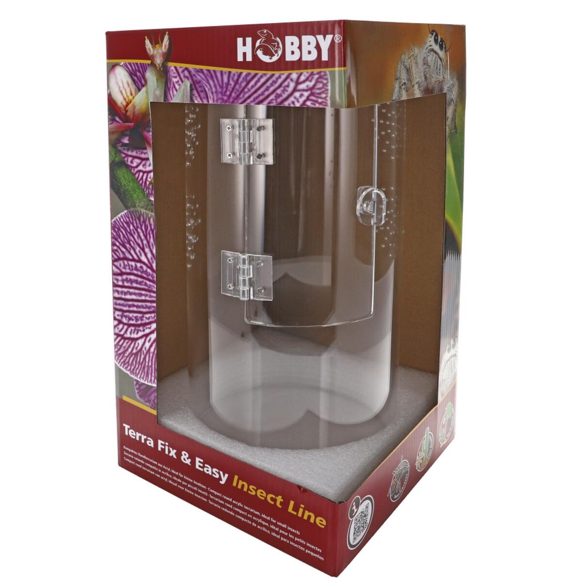 Тераріум для комах та павуків Hobby Terra Fix & Easy Insect Line 15×15×30 см акриловий 360° (36028)