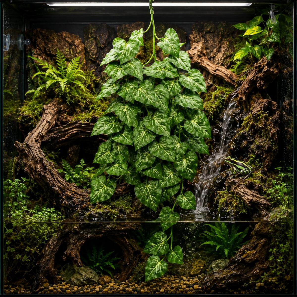 Штучна рослина Hobby Climber Heartleaf 70 см (37727) для тераріуму, акватераріуму та палюдаріуму