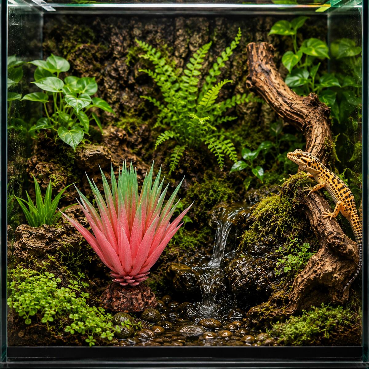 Штучна рослина Hobby Terra Succulent 1 14 см (37730) для тераріуму, акватераріуму та палюдаріуму