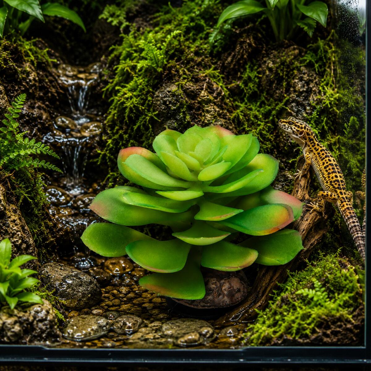 Штучна рослина Hobby Terra Succulent 4 17 см (37733) для тераріуму, акватераріуму та палюдаріуму