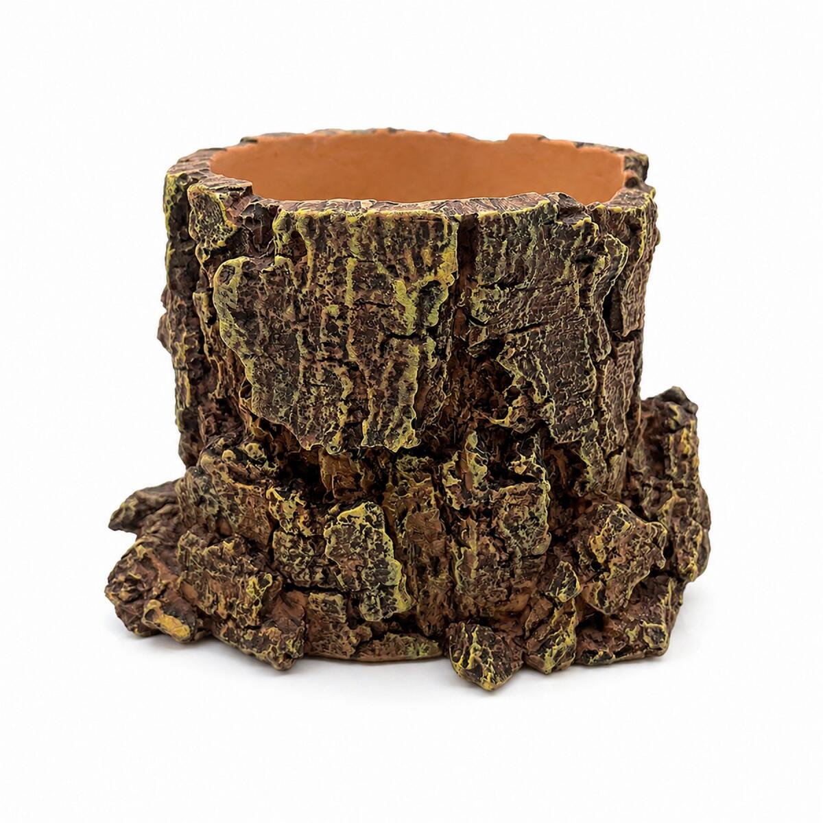Декорація Hobby Forest Stump 14×12,5×10 см - декоративний пень, поїлка для тераріуму (40848)