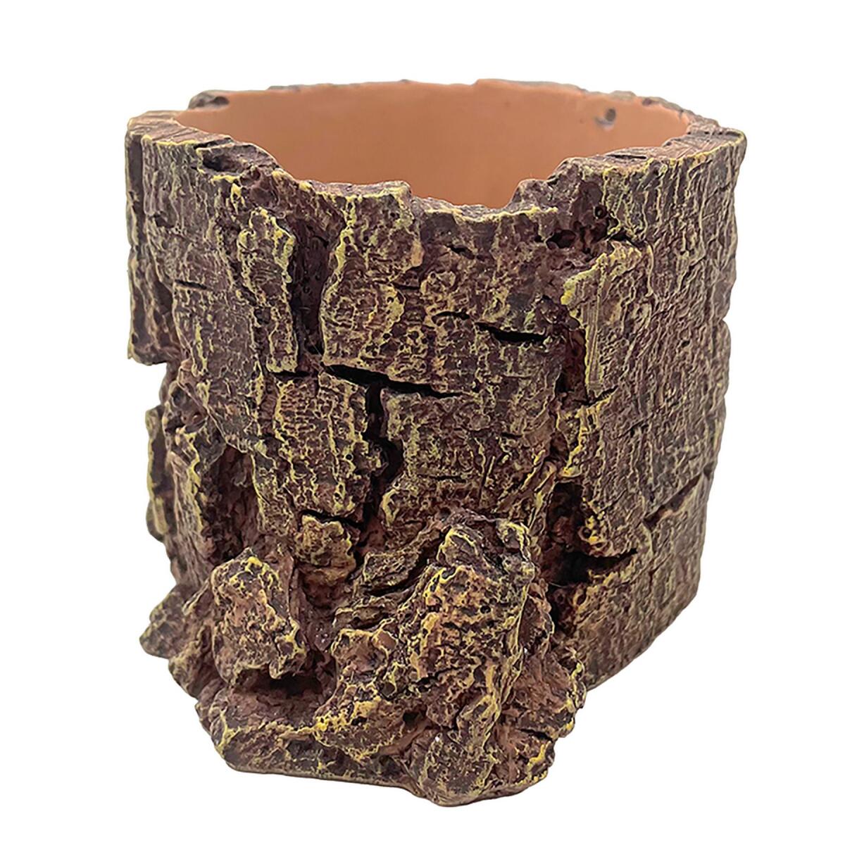 Декорація Hobby Forest Stump 14×12,5×10 см - декоративний пень, поїлка для тераріуму (40848)