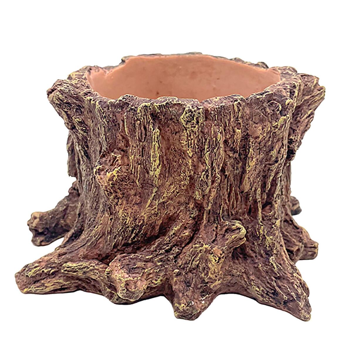 Декорація Hobby Wildwood Stump 15×14,5×9 см - декоративний пень, поїлка, горщик для тераріуму (40849)