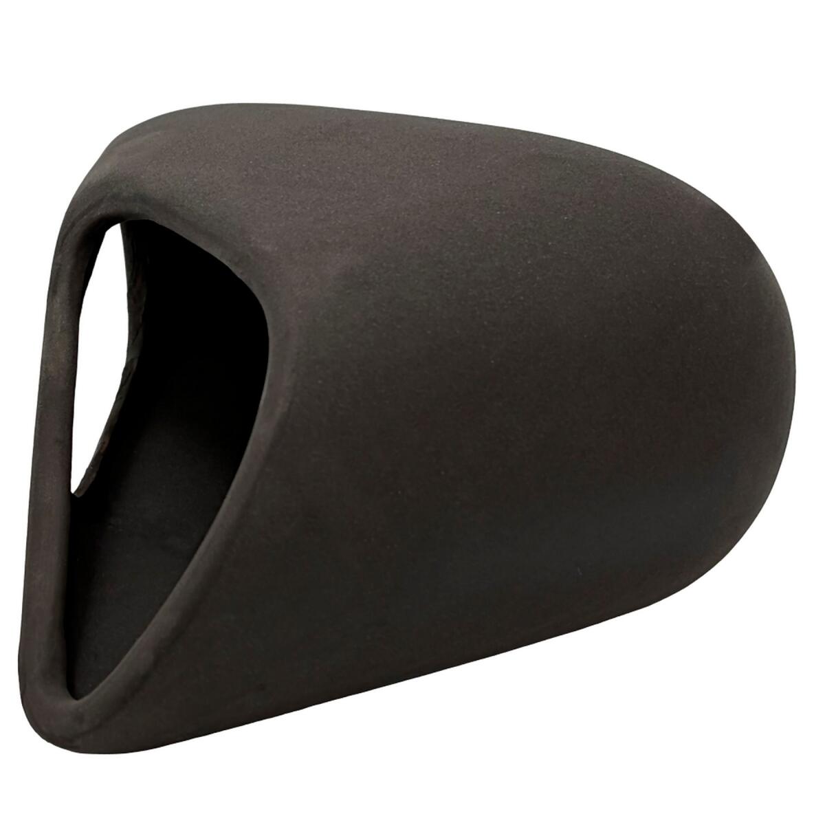 Декорація Hobby Wave Cave 2 dark 17x16x8,5 см - керамічне укриття для риб і креветок в акваріумі (41656)