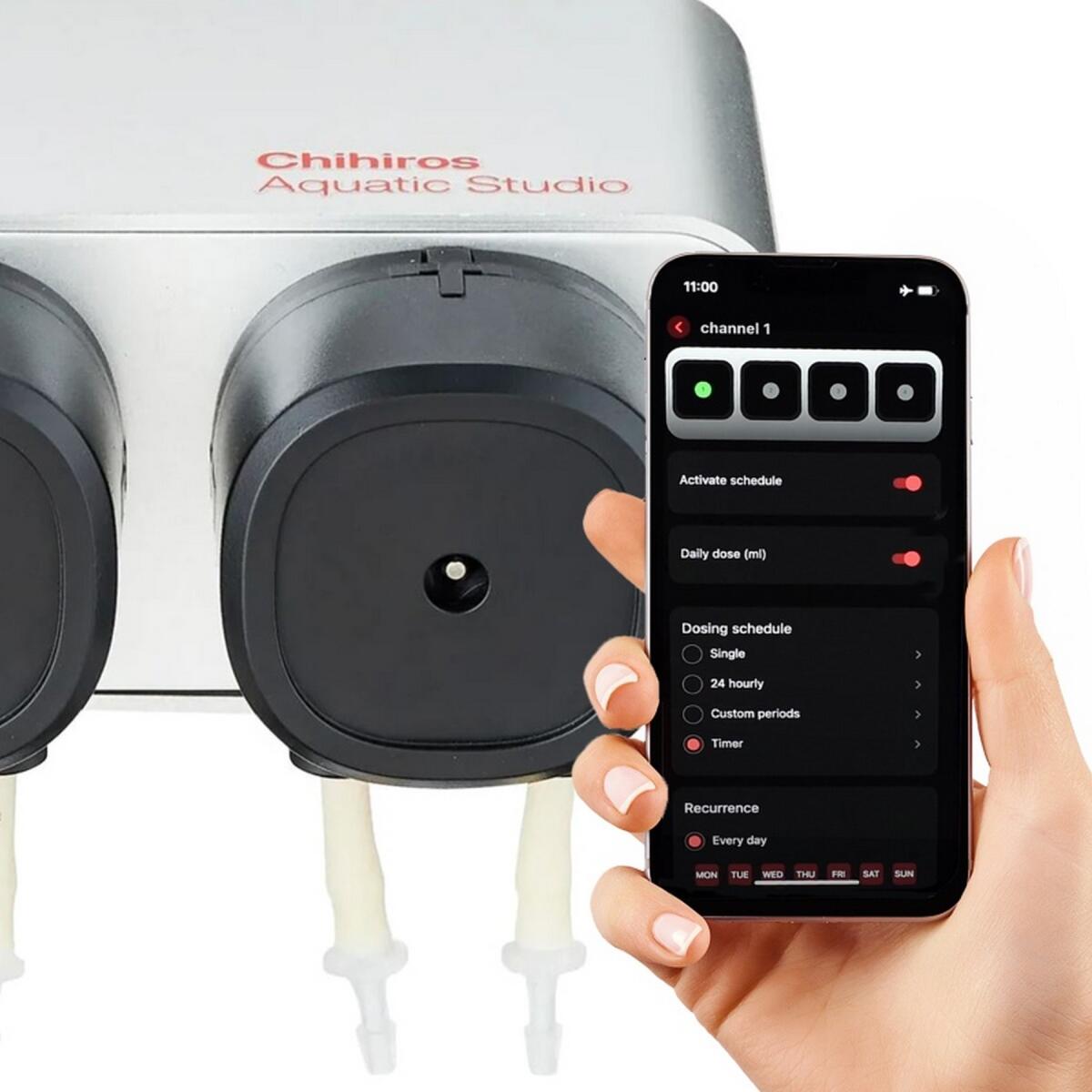 Дозатор добрив двоканальний Chihiros Dosing Pump Mate для акваріума з керуванням через додаток