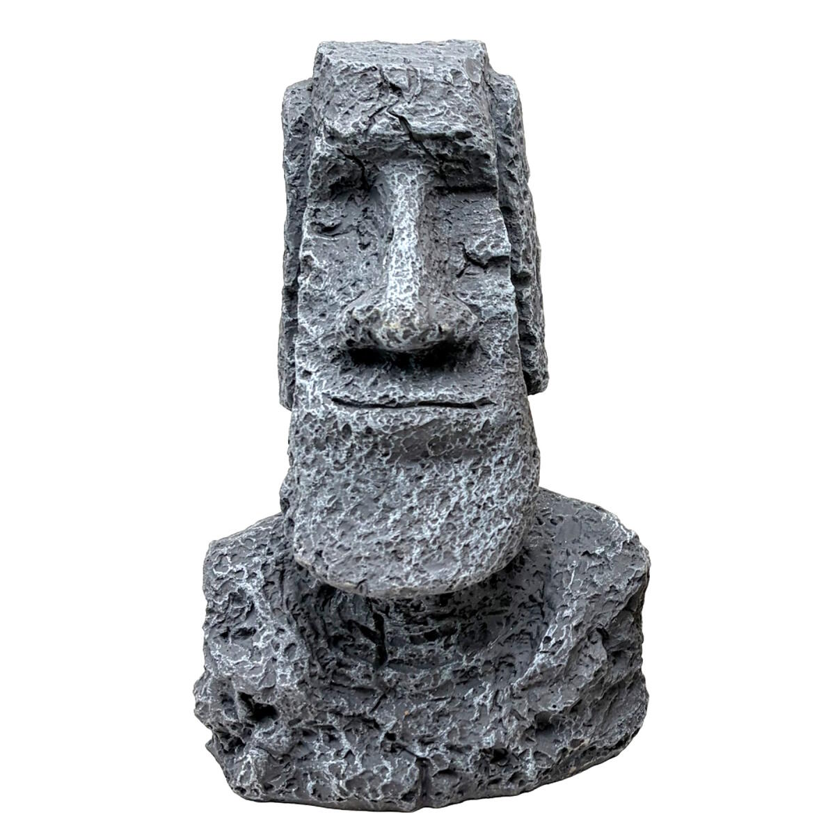 Декорація Hobby Moai Ora 1 12,5×11,5×17,5 см - статуя Моаї з укриттям для акваріума і тераріуму (41716)