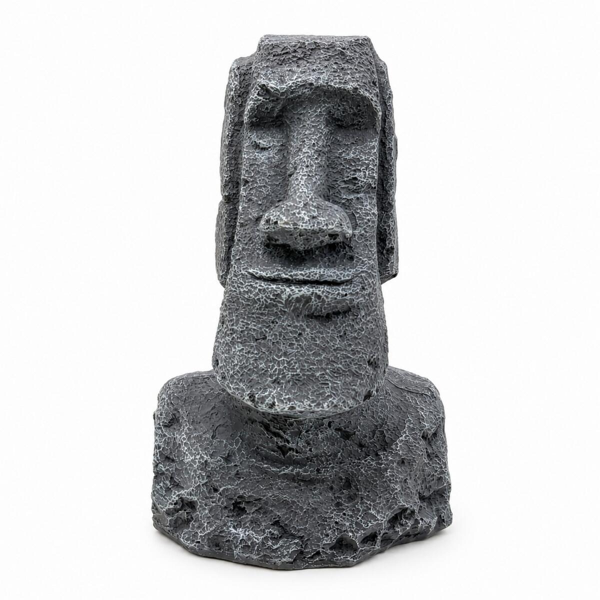Декорація Hobby Moai Ora 2 15×12×22см - статуя Моаї з укриттям для акваріума і тераріуму (41718)