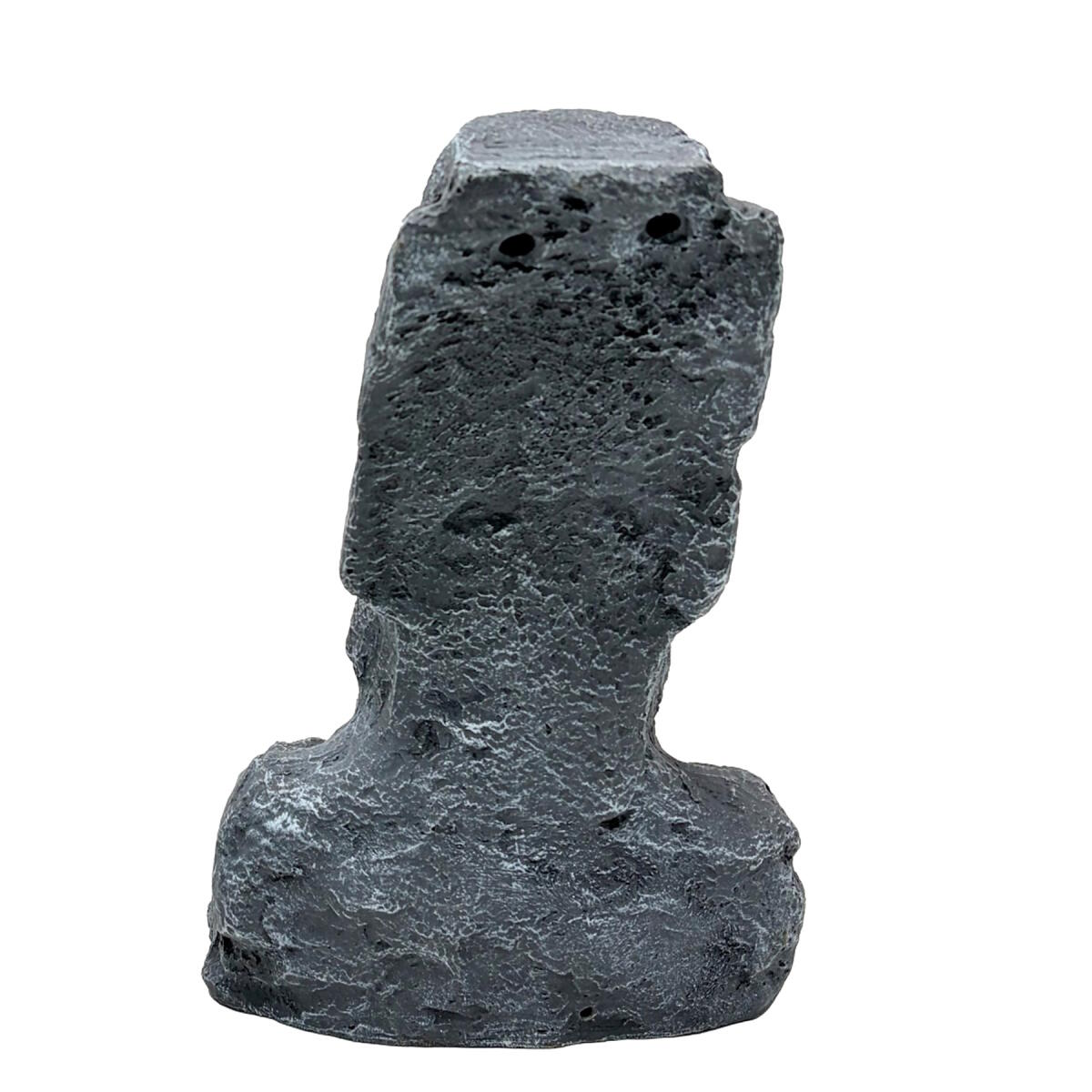 Декорація Hobby Moai Ora 2 15×12×22см - статуя Моаї з укриттям для акваріума і тераріуму (41718)