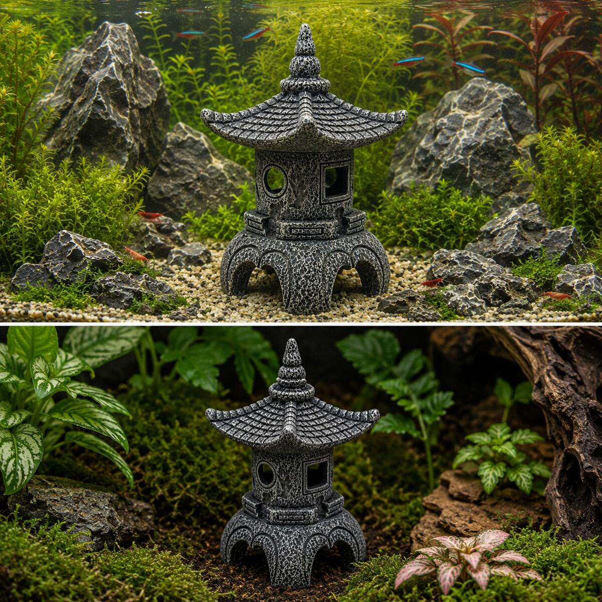 Декорація Hobby Maso Temple 11×11×16см для акваріума і тераріуму (41729)