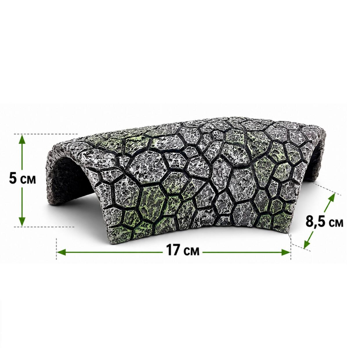 Декорація Hobby Cracked Rock Cave 1 17x8,5x5см для акваріума і тераріуму (41792)