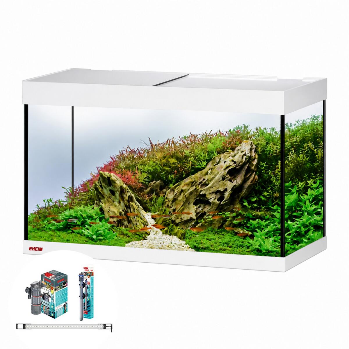 Акваріум Eheim vivaline LED 144 arctic 80×40×45 см з LED, фільтром і нагрівачем, без тумби (0613103)