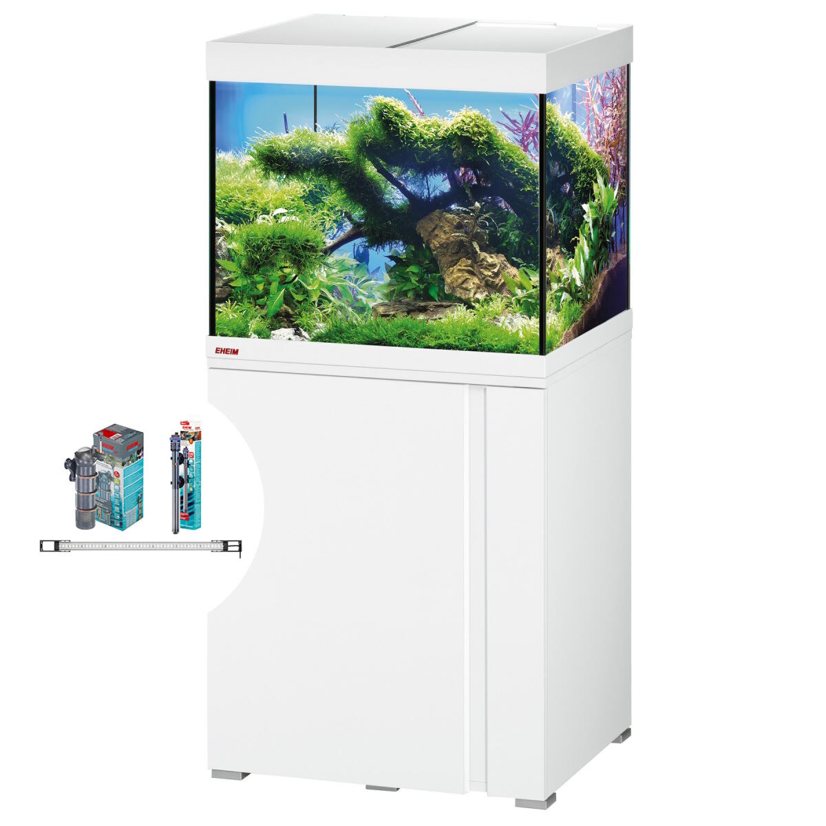 Акваріумний комплект Eheim vivaline LED 150 2x12W (LED) білий з тумбою (0613023)