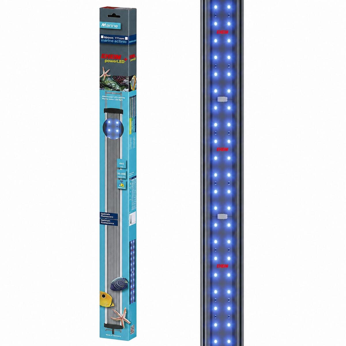 Світильник EHEIM powerLED+ marine actinic 664 для акваріума 680-844мм, 17,3W (4253041) - актинічне освітлення для рифових акваріумів