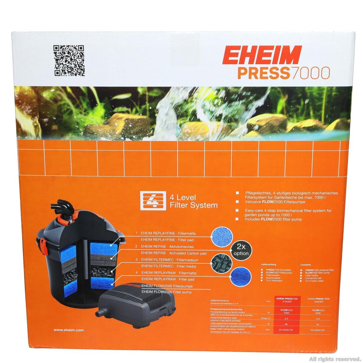 Фільтр ставковий, напірний Eheim PRESS7000 (5210020)