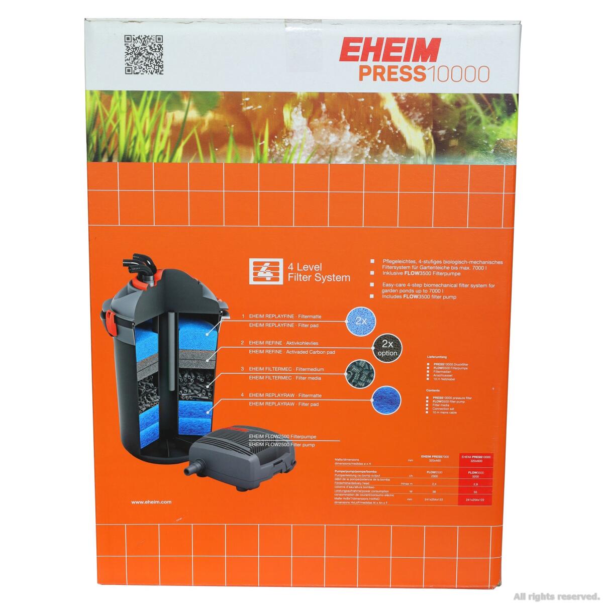 Фільтр ставковий, напірний Eheim PRESS10000 (5211020)
