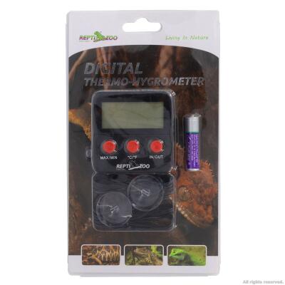 Термогигрометр Repti-Zoo SH124 с двумя внешними датчиками и памятью для контроля температуры и влажности