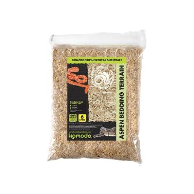 Субстрат из осинового дерева Komodo Aspen Bedding 6л (U46035) для змей, рептилий и грызунов