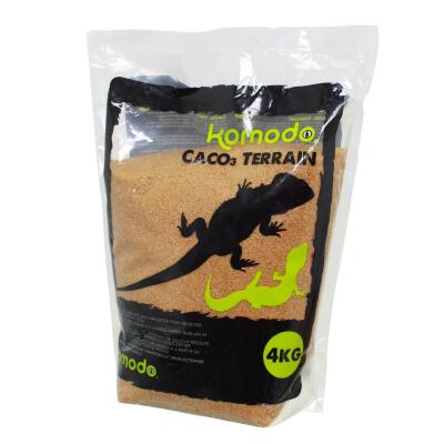 Пищевой песок с кальцием для рептилий Komodo CaCo3 Sand Caramel 4кг (U46058)