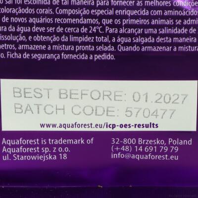 Соль для рифовых аквариумов Aquaforest Reef Salt 25кг
