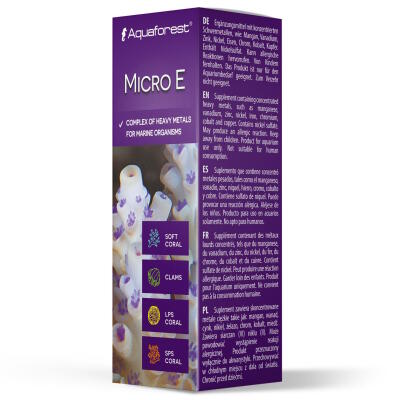 Мікроелементи для коралів Aquaforest Micro E 10 мл - добавка важких металів для морського акваріума
