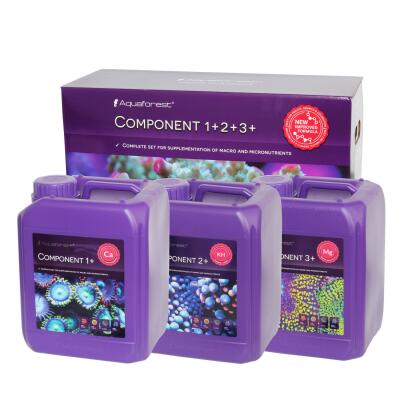 Мікро і макроелементи для морського акваріуму Aquaforest Component 1+, 2+, 3+, 3x5л (732475)