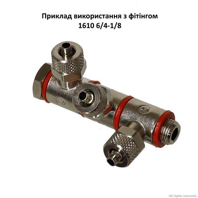 Фітінг, трирівневий болт Camozzi 1631 03-1/8 (1631 03-1/8)