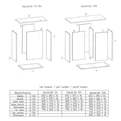 Аквариумная тумба EHEIM aquacab 54 61x31x85 белая (0220633)