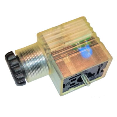 Электро разъем для электроклапана с индикацией Camozzi 10-50V DC (122-601)