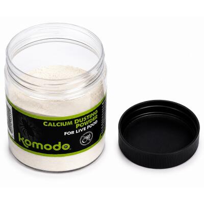 Кальцій Komodo Calcium Dusting Powder 200г. для рептилій та амфібій, порошок для живого корму (U45410)