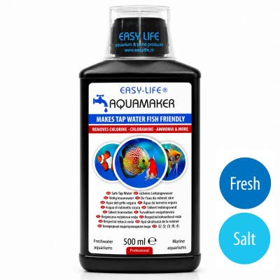 Кондиціонер і детоксикатор води Easy-Life AquaMaker 500 мл (AQM0500) для прісноводних, морських акваріумів