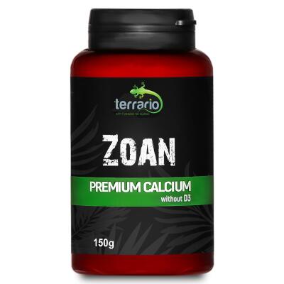 Кальцій без вітаміну D3 для рептилій Terrario Zoan Calcium without D3 150г.