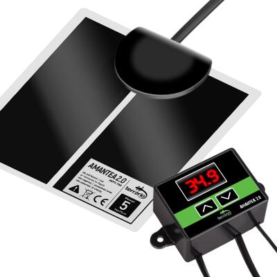 Нагрівальний мат з термостатом Terrario Amantea 2.0 5W 14x15см