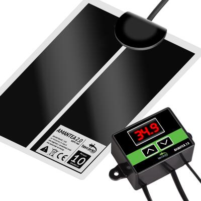 Нагрівальний мат з термостатом Terrario Amantea 2.0 10W 30x20см