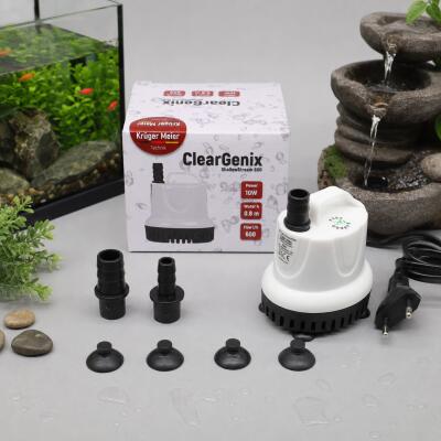 Помпа підйомна з низьким зануренням Kruger Meier ClearGenix 600 л/г для фонтанів, акваріумів, ємностей