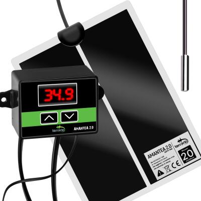 Нагревательный мат с термостатом Terrario Amantea 2.0 20W 20W 42x28см