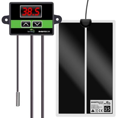 Нагревательный мат с термостатом Terrario Amantea 2.0 35W 65x28см