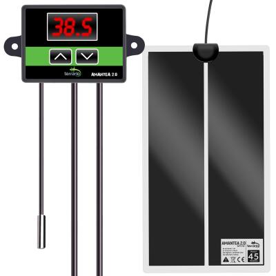 Нагрівальний мат з термостатом Terrario Amantea 2.0 45W 80x28см