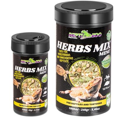 Растительная смесь для рептилий и черепах Repti-Zoo Herbs Mix Menu 250мл.